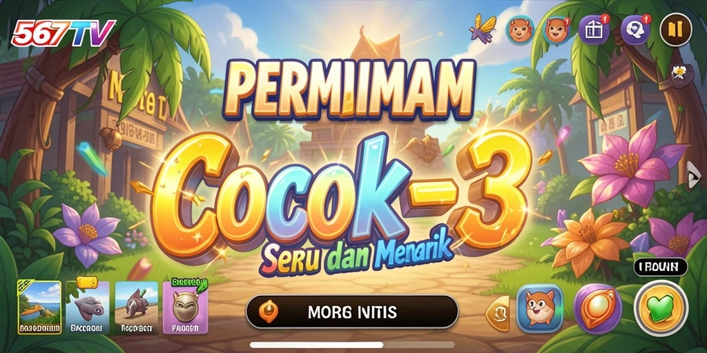 Tampilan menarik dari gameplay Cocok-3 di 567TV.