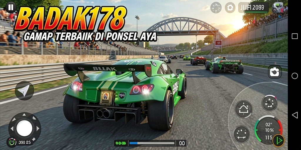 Gameplay balap seru dengan grafis yang memukau di BADAK178.
