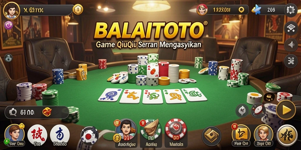 Tampilan gameplay QiuQiu yang menarik di BALAITOTO.