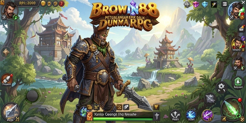 Tampilan gameplay seru di BROWIN88 dengan pertarungan yang dinamis.