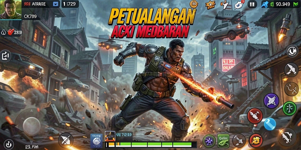 Gameplay CK789 yang seru dan penuh aksi.