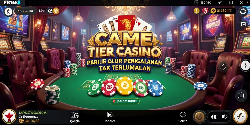 Tampilan menarik permainan Live Casino FB168 dengan dealer profesional.