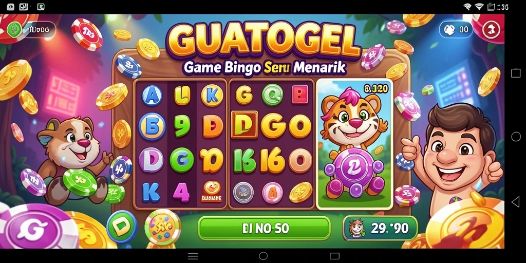 Tampilan gameplay Bingo seru dalam GUATOGEL yang menghibur.