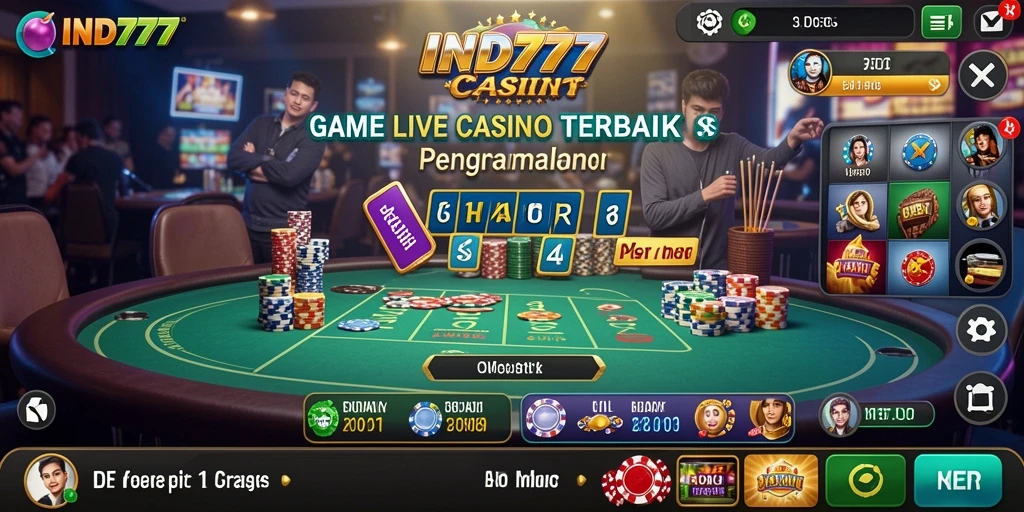 Gameplay menarik di IND777 menampilkan suasana Live Casino yang mendebarkan.