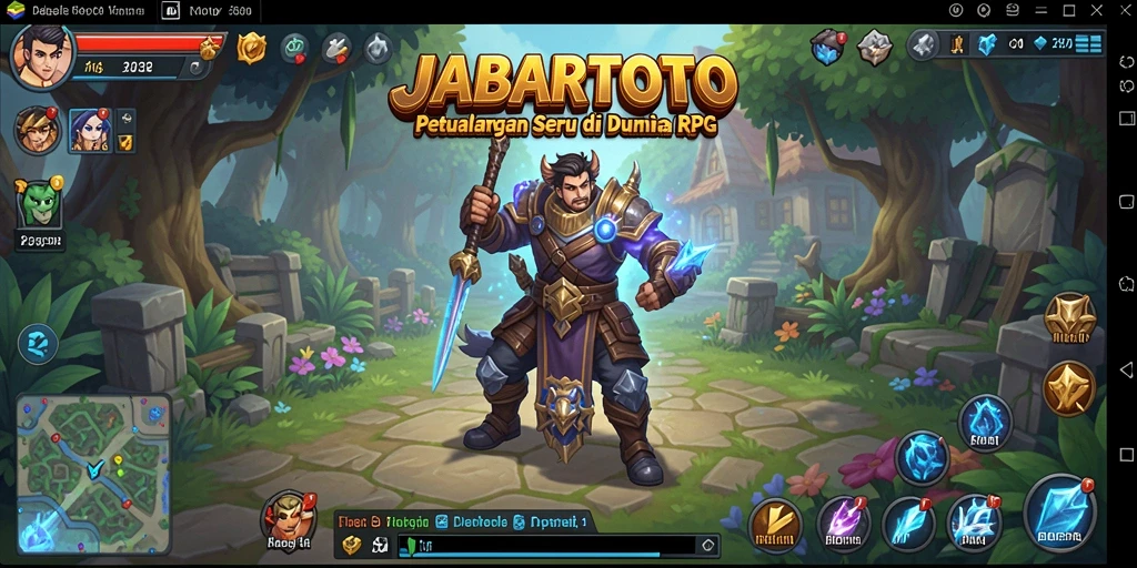Screenshoot gameplay JABARTOTO menampilkan aksi seru dalam dunia RPG.