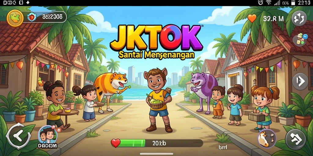 Gameplay seru JKTOK dengan berbagai mini game yang menarik.