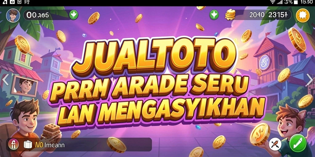 Screenshot gameplay JUALTOTO menampilkan aksi seru pemain dalam permainan arcade.