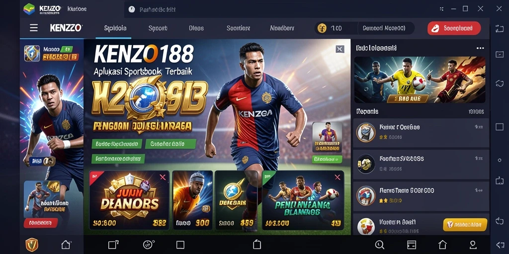 Tampilan gameplay yang menarik dari KENZO188 saat memasang taruhan.