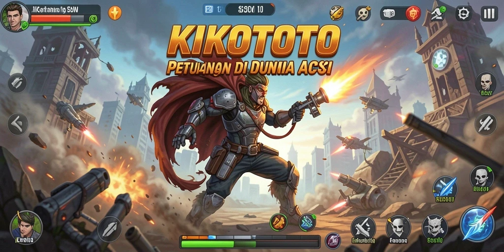 Tangkapan layar KIKOTOTO menampilkan aksi seru dalam gameplay.