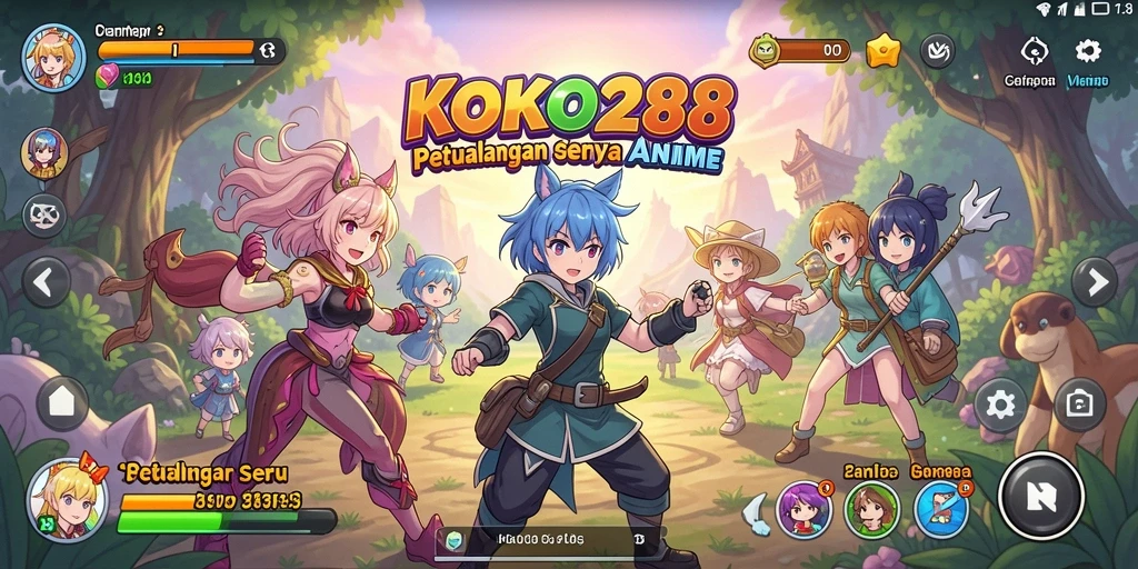 Tampilan game KOKO288 dengan karakter Anime yang menawan.