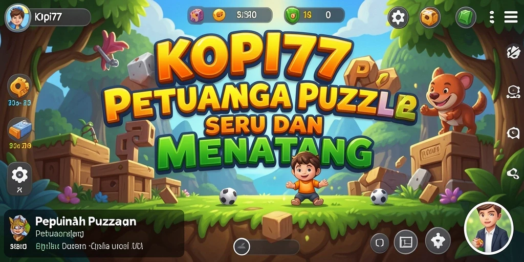 Screenshot gameplay KOPI77 menunjukkan momen seru saat memecahkan teka-teki.