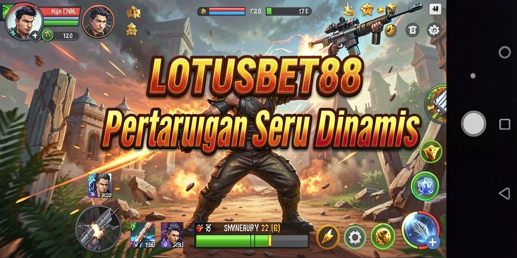 Tampilan gameplay menarik dari pertarungan di LOTUSBET88.