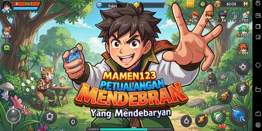 Tampilan gameplay seru dan karakter anime yang menawan.