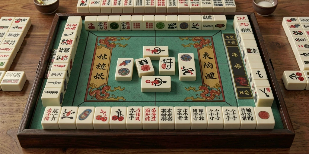 Tampilan gameplay menarik dari RPVIP1 yang menampilkan Mahjong.