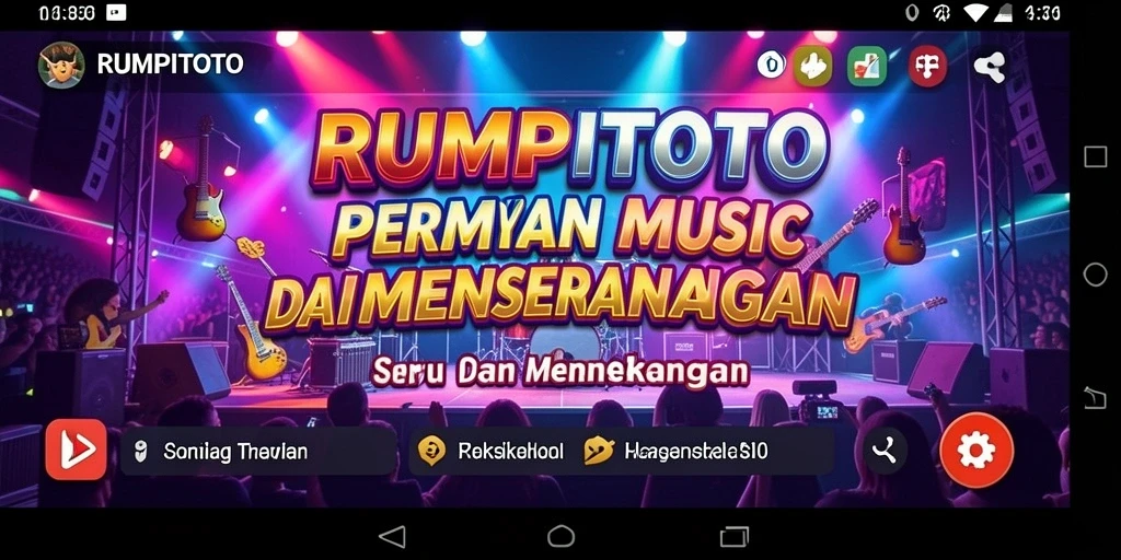 Tangkapan layar RUMPITOTO menampilkan gameplay penuh warna dan interaktif.