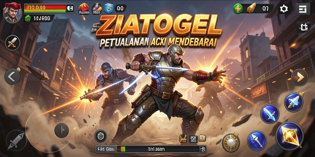 Tampilan seru dari gameplay ZIATOGEL dengan aksi intens.